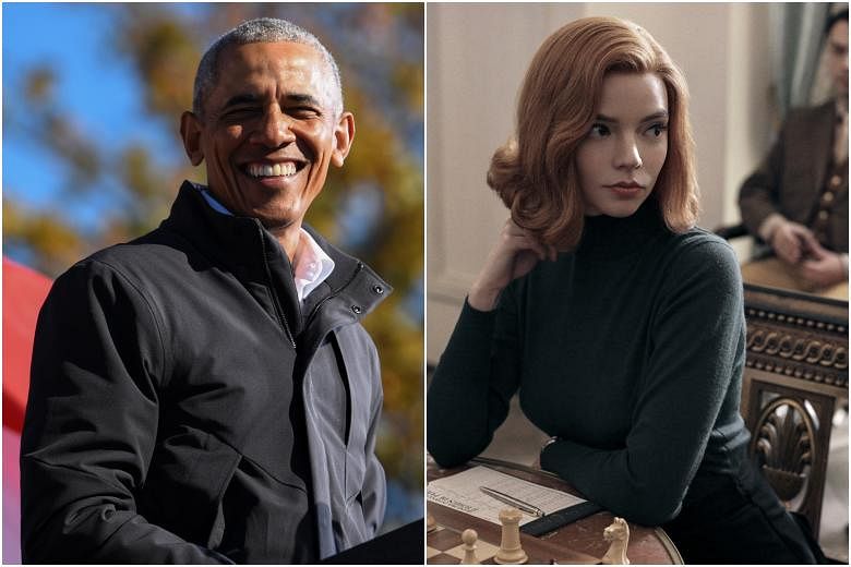 Featured Post Image - Mantan presiden AS Obama mencantumkan The Queen’s Gambit, Nomadland, Mank di antara pertunjukan favorit 2020